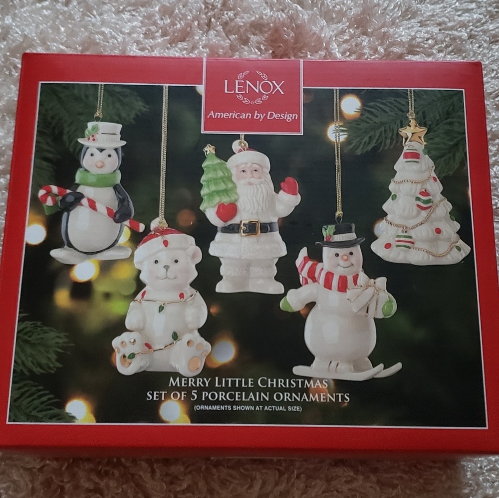 NIB Lenox Merry Little Christmas Ornaments